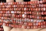 CAA4560 15.5 inches 4*5mm rondelle south red agate beads