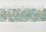 CAA4649 15.5 inches 10*14mm oval banded agate beads wholesale