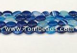 CAA4666 15.5 inches 13*18mm oval banded agate beads wholesale