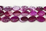 CAA4679 15.5 inches 18*25mm oval banded agate beads wholesale