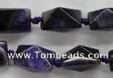 CAA468 15.5 inches 16*16*20mm pyramid agate druzy geode beads