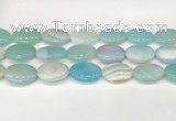 CAA4681 15.5 inches 18*25mm oval banded agate beads wholesale