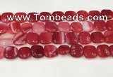 CAA4744 15.5 inches 14*14mm square banded agate beads wholesale