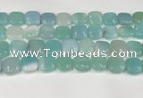 CAA4753 15.5 inches 16*16mm square banded agate beads wholesale