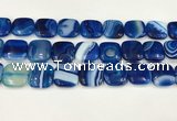 CAA4762 15.5 inches 18*18mm square banded agate beads wholesale