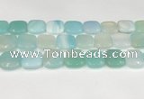 CAA4769 15.5 inches 20*20mm square banded agate beads wholesale