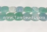 CAA4777 15.5 inches 25*25mm square banded agate beads wholesale