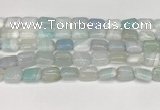 CAA4793 15.5 inches 10*14mm rectangle banded agate beads wholesale