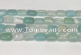 CAA4801 15.5 inches 12*16mm rectangle banded agate beads wholesale