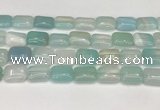 CAA4809 15.5 inches 13*18mm rectangle banded agate beads wholesale