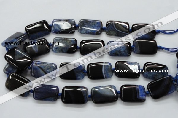 CAA481 15.5 inches 20*30mm rectangle agate druzy geode beads