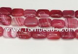 CAA4824 15.5 inches 18*25mm rectangle banded agate beads wholesale