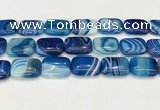 CAA4826 15.5 inches 18*25mm rectangle banded agate beads wholesale