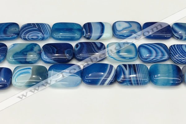 CAA4826 15.5 inches 18*25mm rectangle banded agate beads wholesale