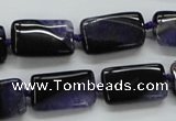 CAA483 15.5 inches 12*20mm rectangle agate druzy geode beads