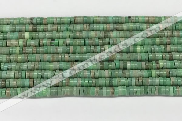 CAA4850 15.5 inches 2*4mm heishi grass agate beads wholesale