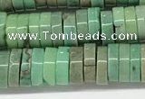 CAA4852 15.5 inches 2*6mm heishi grass agate beads wholesale