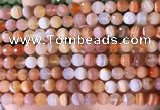 CAA4855 15.5 inches 6mm faceted round botswana agate beads