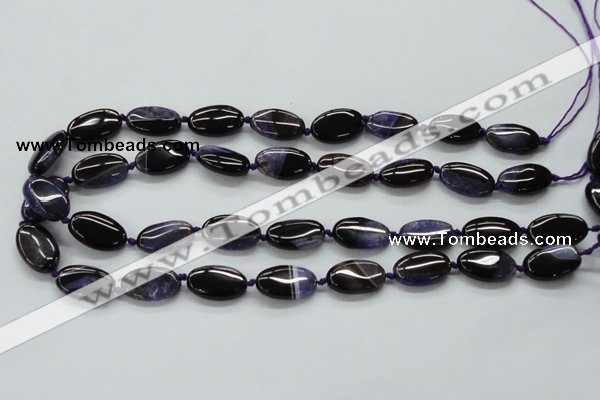 CAA490 15.5 inches 12*20mm oval agate druzy geode beads