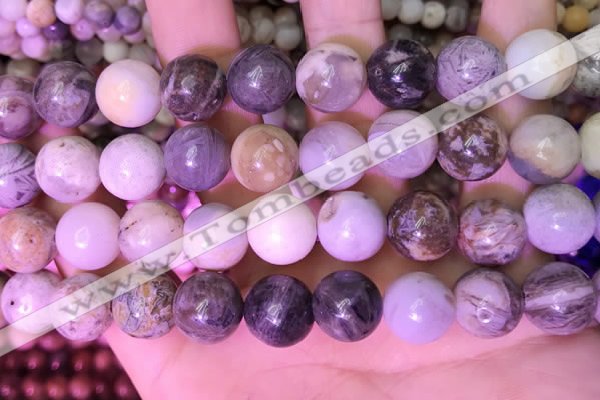 CAA4943 15.5 inches 12mm round bamboo leaf agate beads wholesale