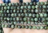 CAA4965 15.5 inches 6mm round green dendritic agate beads