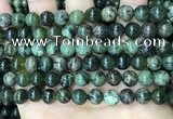 CAA4966 15.5 inches 8mm round green dendritic agate beads