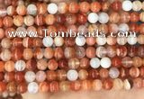 CAA5001 15.5 inches 6mm round red botswana agate beads wholesale