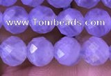 CAA5005 15.5 inches 6mm faceted round blue lace agate beads