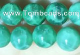 CAA5021 15.5 inches 6mm round green dragon veins agate beads