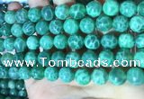 CAA5023 15.5 inches 10mm round green dragon veins agate beads