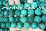 CAA5026 15.5 inches 16mm round green dragon veins agate beads