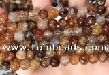 CAA5048 15.5 inches 8mm round dragon veins agate beads wholesale