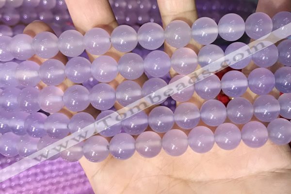 CAA5083 15.5 inches 10mm round purple agate beads wholesale
