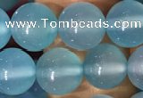 CAA5092 15.5 inches 8mm round sea blue agate beads wholesale