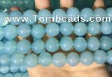 CAA5095 15.5 inches 14mm round sea blue agate beads wholesale