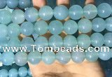 CAA5096 15.5 inches 16mm round sea blue agate beads wholesale