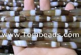 CAA5115 15.5 inches 8*33mm rice striped agate beads wholesale