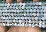 CAA5220 15.5 inches 6mm faceted round banded agate beads