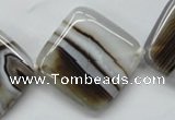 CAA525 15.5 inches 30*30mm diamond madagascar agate beads