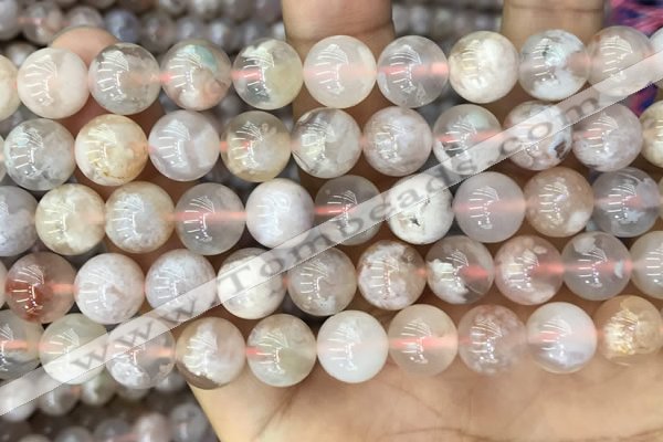 CAA5250 15.5 inches 10mm round sakura agate beads wholesale