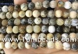 CAA5258 15.5 inches 10mm round dendrite agate beads wholesale