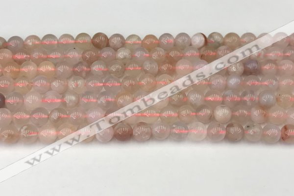 CAA5285 15.5 inches 6mm round natural sakura agate beads