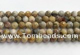 CAA5292 15.5 inches 8mm faceted round crazy lace agate beads wholesale