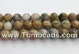 CAA5294 15.5 inches 12mm faceted round crazy lace agate beads wholesale