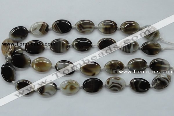 CAA530 15.5 inches 18*25mm oval madagascar agate gemstone beads