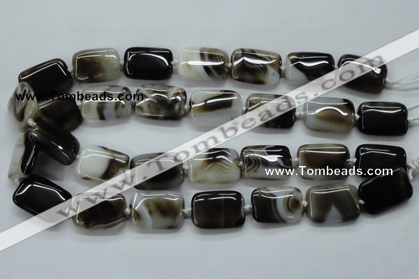 CAA535 15.5 inches 18*25mm rectangle madagascar agate beads