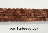 CAA5351 15.5 inches 10*14mm drum agate gemstone beads