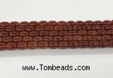 CAA5352 15.5 inches 10*14mm drum agate gemstone beads