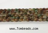 CAA5363 15.5 inches 8*12mm twisted rice agate gemstone beads