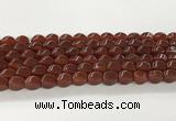 CAA5364 15.5 inches 8*12mm twisted rice agate gemstone beads